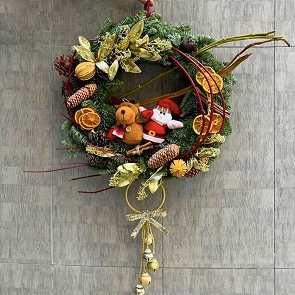 X021 聖誕松花圈 B